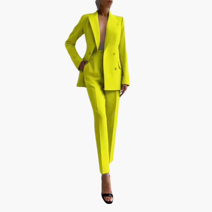 Ensemble Blazer Élégant pour Femmes - Coupe Ajustée avec Pantalon
