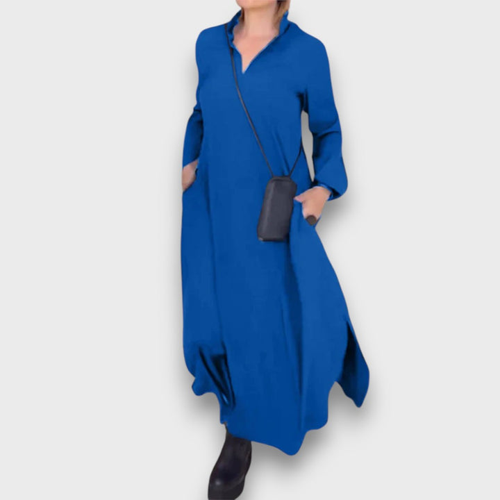 Samira – Robe maxi à décolleté en V