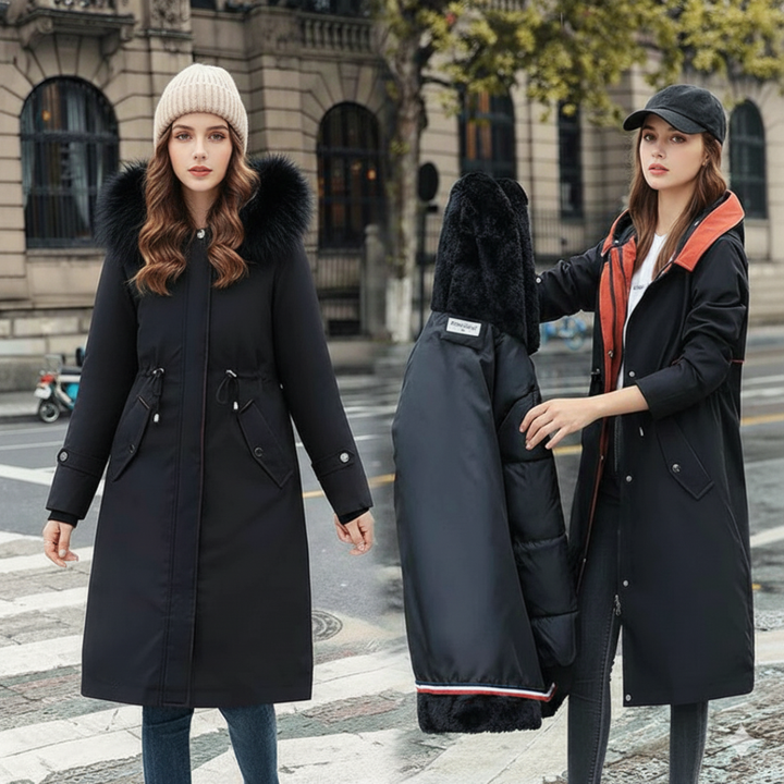Frostra™ - Veste d'hiver pour femmes avec capuche et col doux