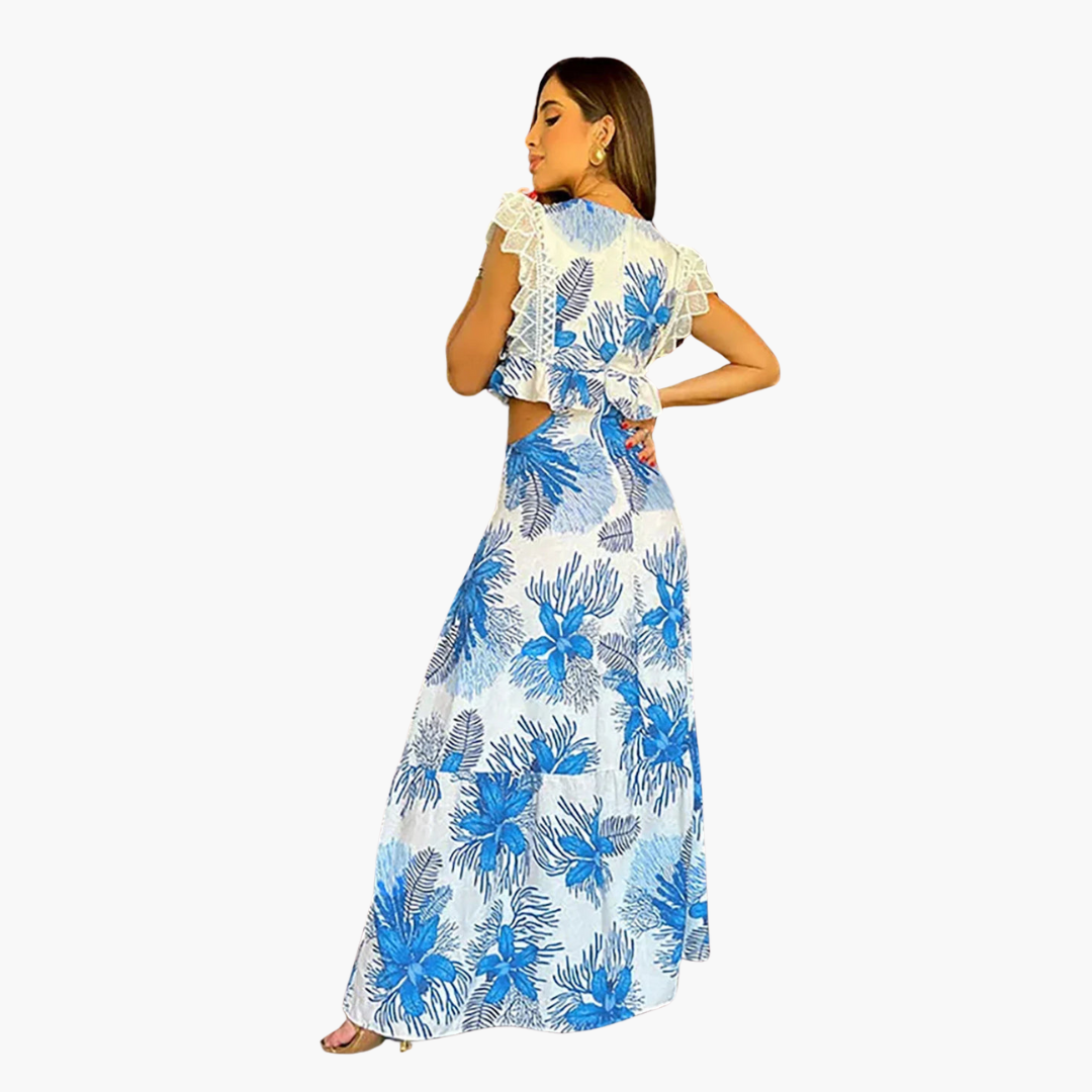 Robe Maxi en Dentelle Tendance - Robe de Soirée Élégante pour Femmes