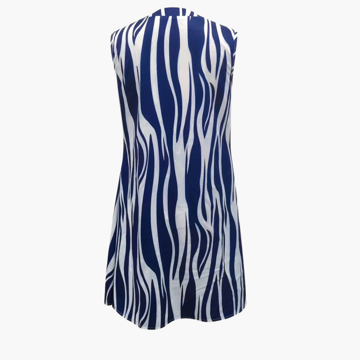 Robe mini rayée - Robe sans manches pour femmes pour l'été