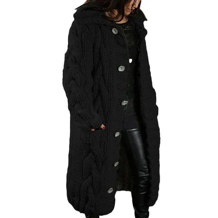 Veste en tricot longue et stylée pour femmes