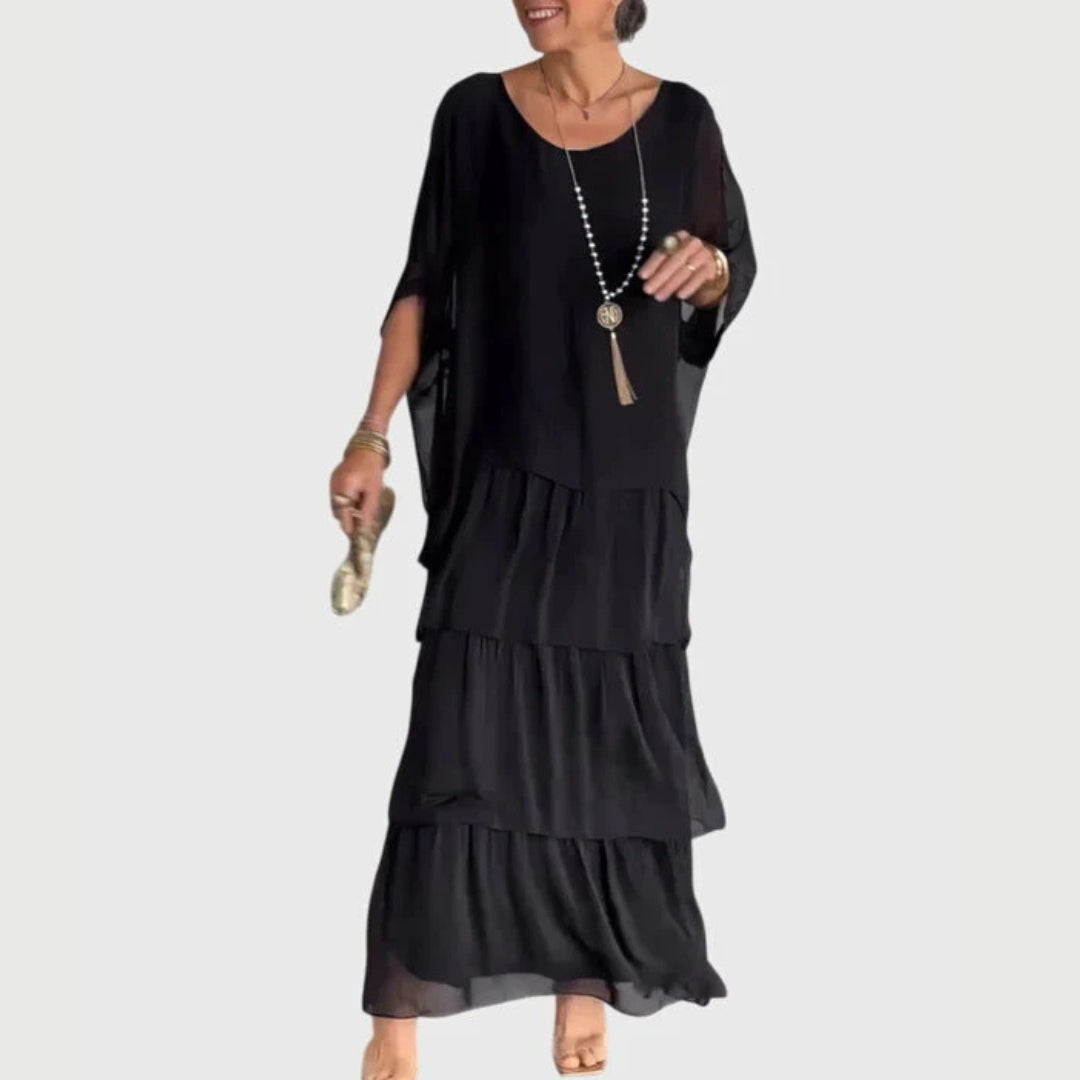 Maja | Robe Maxi à Volants Boho pour Femmes
