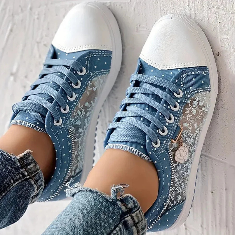 Lotte | Baskets élégantes pour femmes avec des détails floraux