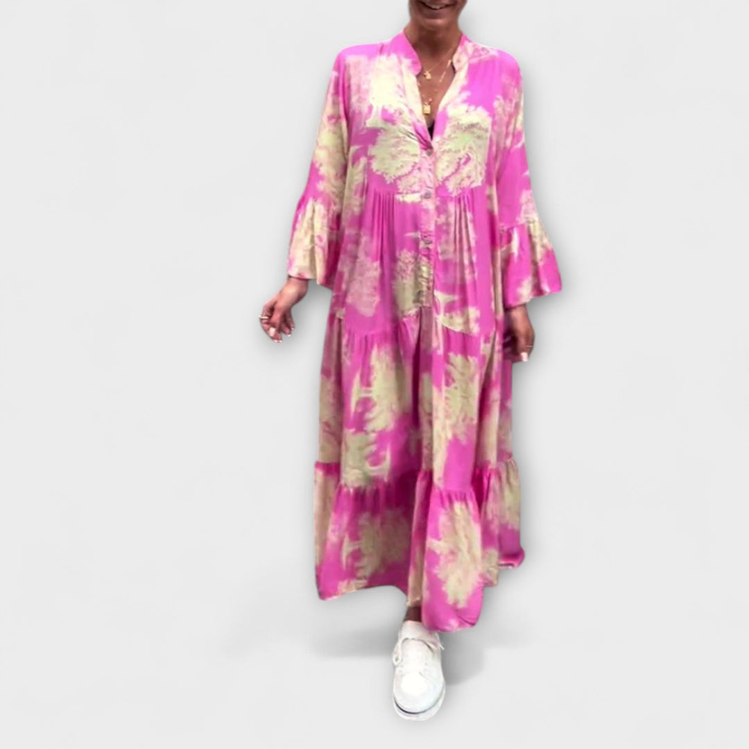 Nerina - Robe Maxi Élégante avec Motif Floral