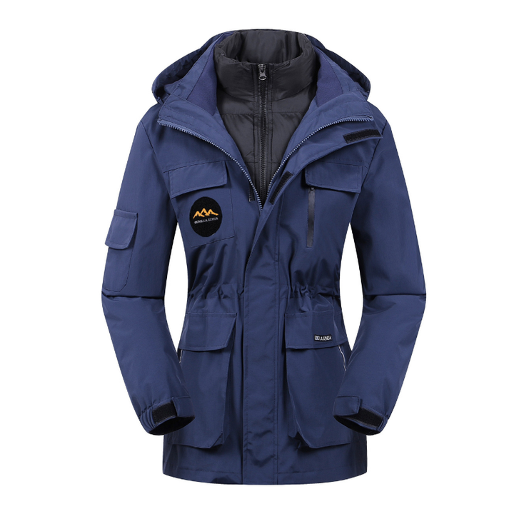 Veste de ski femme avec capuche | Veste d'extérieur sportive pour l'hiver