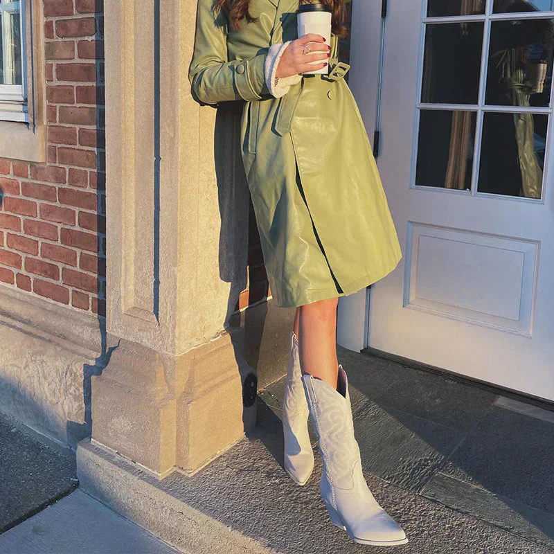 Bottes pour femmes | Bottes de cowboy à bout pointu et talon