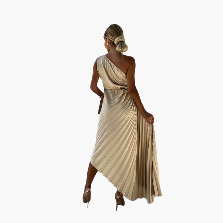 Robe midi romantique pour femmes – Appliques florales 3D