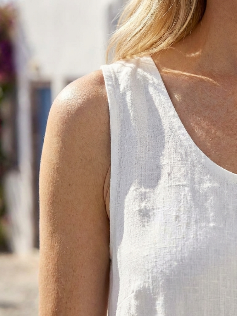 Ismera | Robe Midi Femme Col Rond Détendue Confort