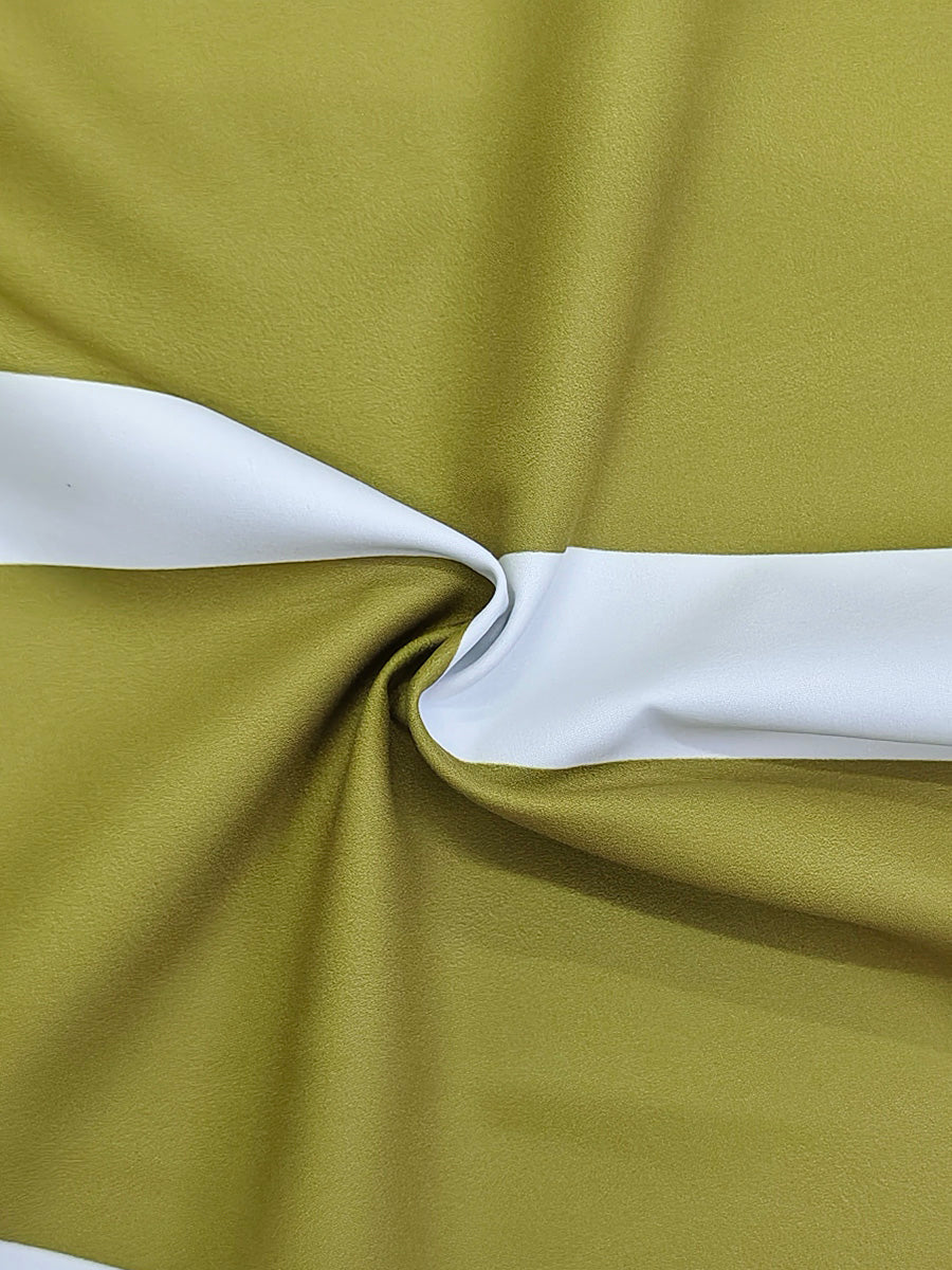 Jupe plissée imprimée coupe trapèze, taille haute, couleur contrastée