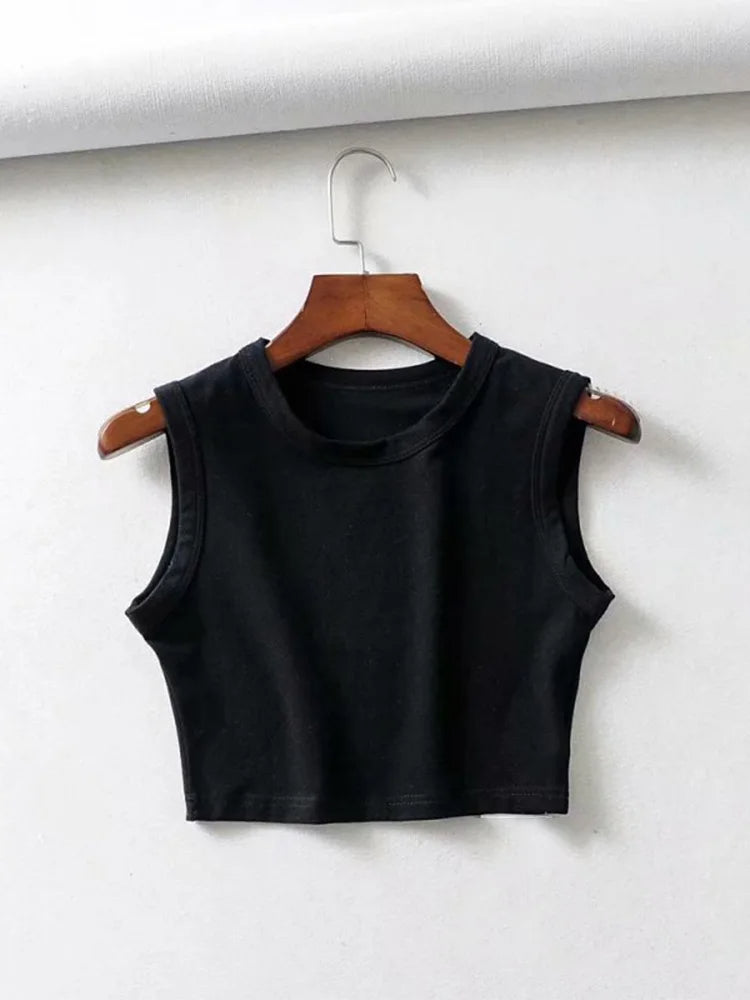 Débardeur Tank Crop Top sans manches
