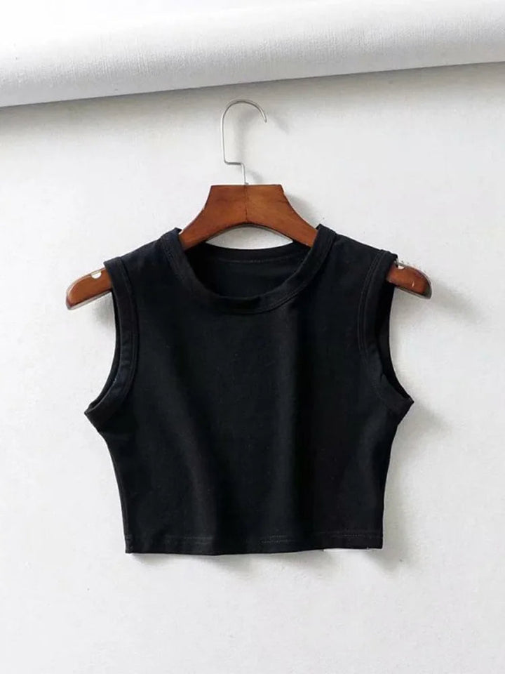 Débardeur Tank Crop Top sans manches