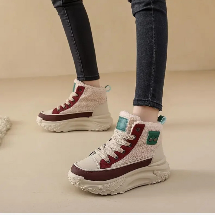 FrostWalk™ – Bottes d'hiver plates et doublées pour femmes avec doublure en peluche
