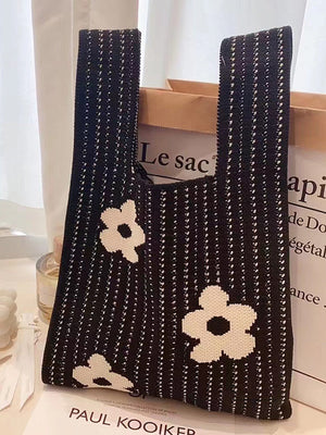 Sac à main ajouré à imprimé floral