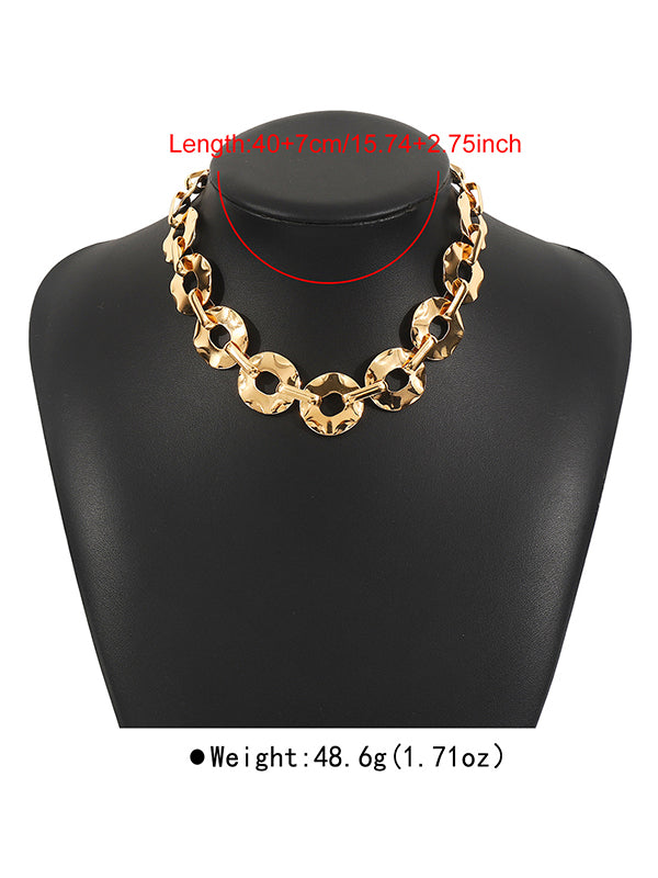 Collier géométrique normcore, à chaîne