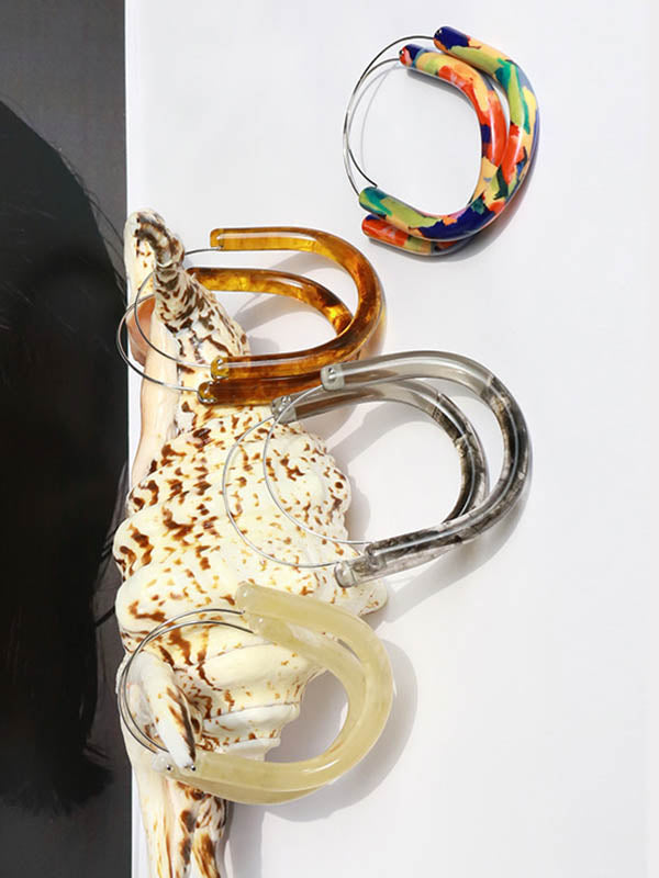 Boucles d'oreilles pendantes géométriques