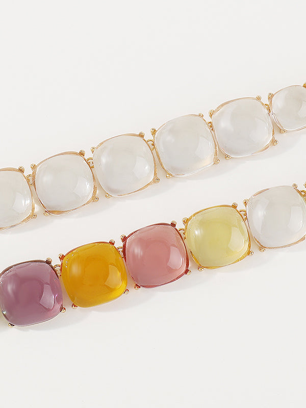 Collier géométrique délicat