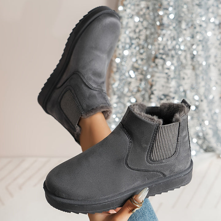 Bottes d'hiver pour femmes | Bottes Slip-On avec des côtés élastiques