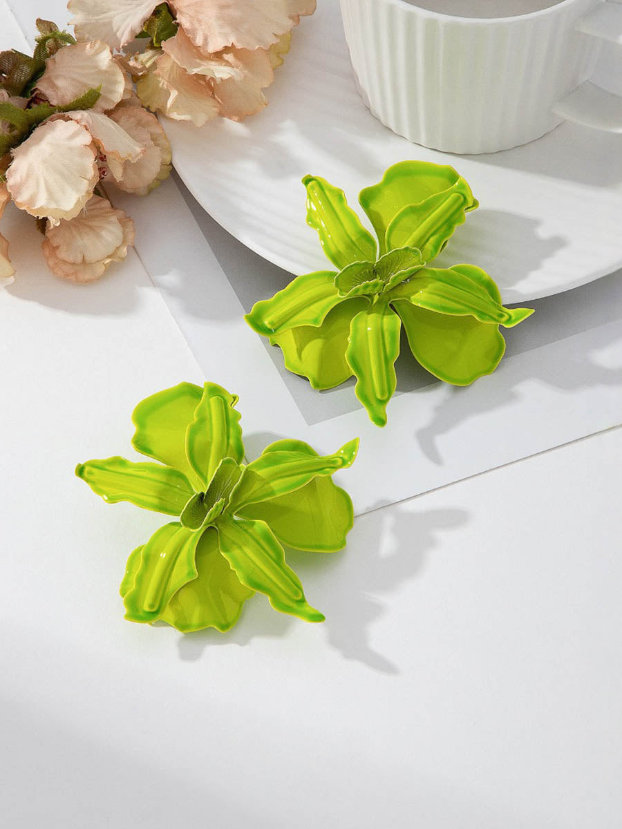 Boucles d'oreilles en forme de fleur