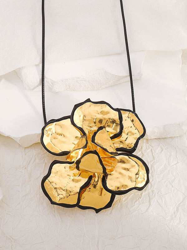 Collier noué en forme de fleur