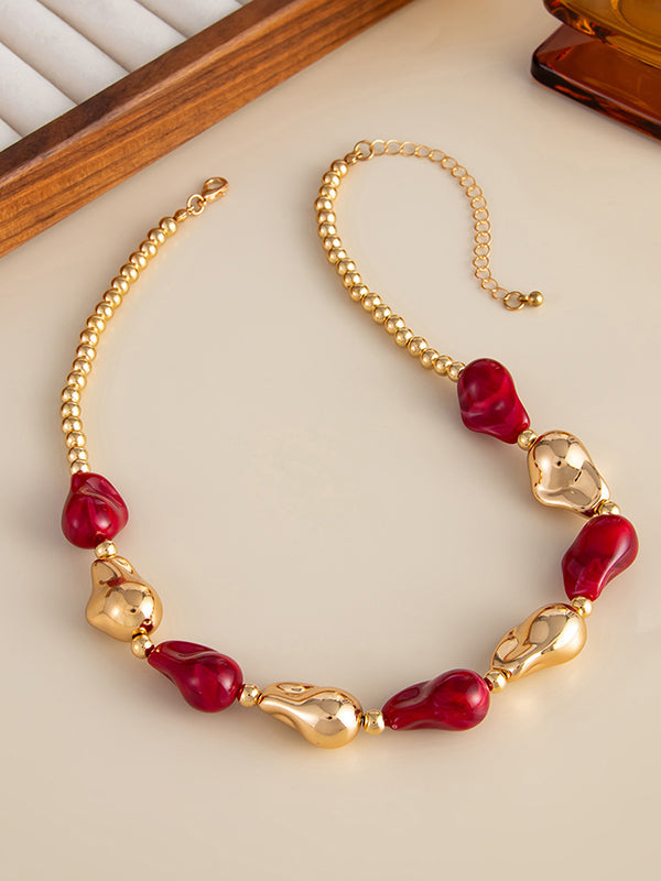 Parure bracelet et collier géométrique