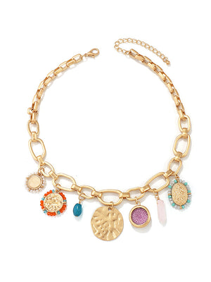 Collier géométrique à chaîne