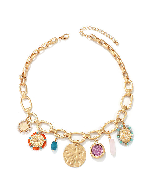 Collier géométrique à chaîne