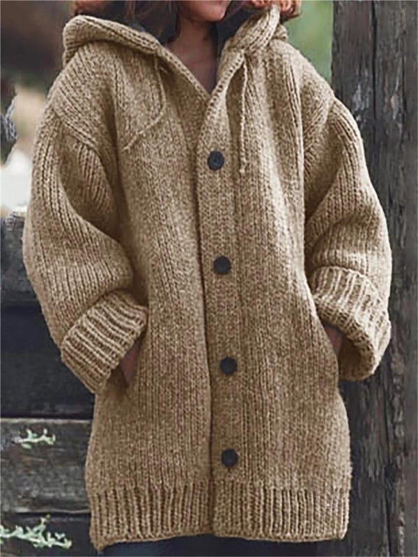 Long gilet pour femmes avec capuche | Chaud