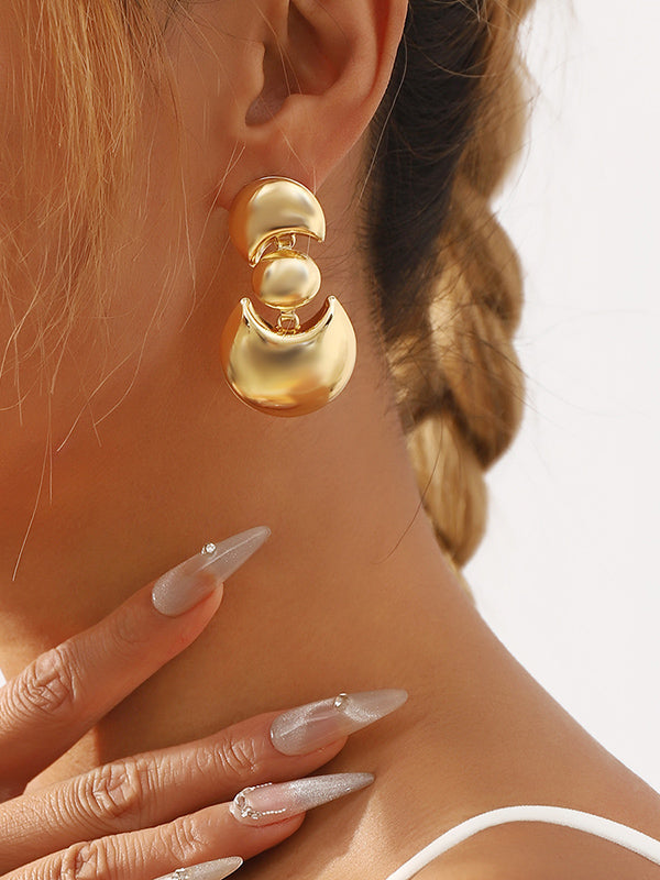 Boucles d'oreilles pendantes géométriques