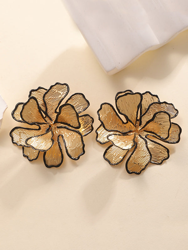 Boucles d'oreilles en forme de fleur