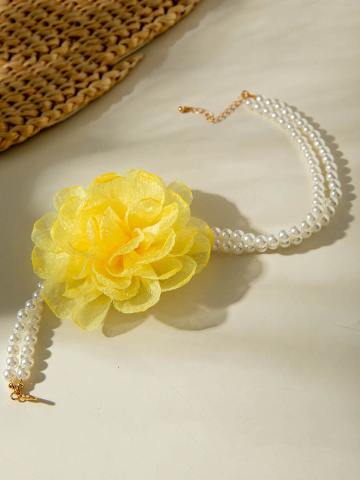 Collier en forme de fleur