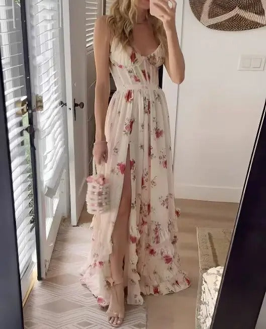 Joy | Robe de demoiselle d'honneur à motif floral