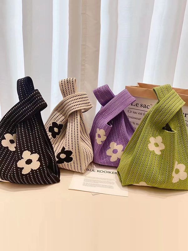 Sac à main ajouré à imprimé floral