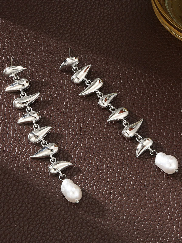 Boucles d'oreilles pendantes géométriques