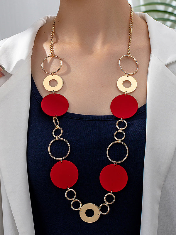 Collier géométrique à chaîne