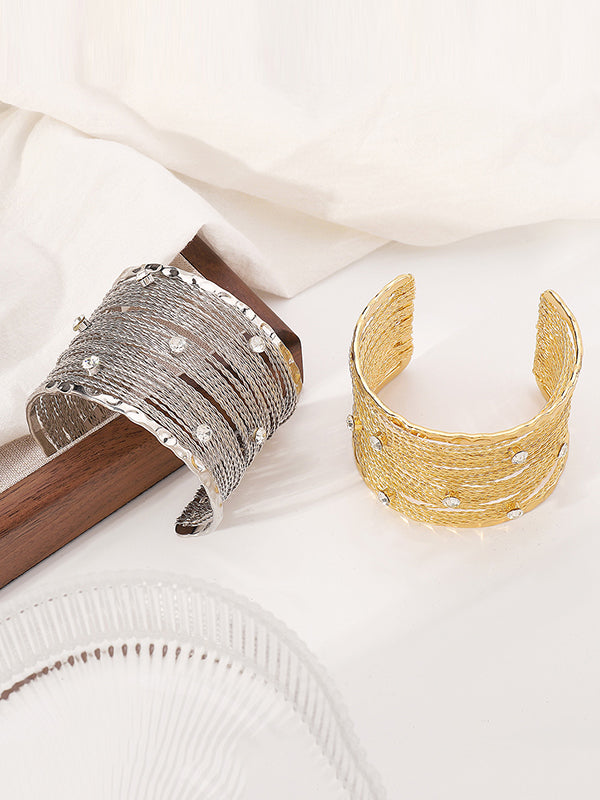 Bracelet géométrique à strass