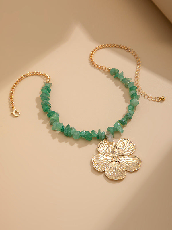 Collier en forme de fleur