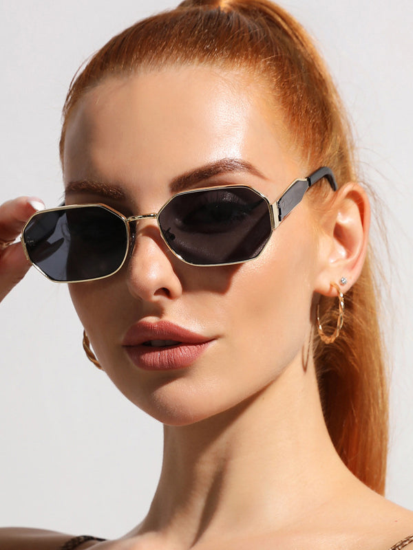 Lunettes de soleil géométriques anti-UV