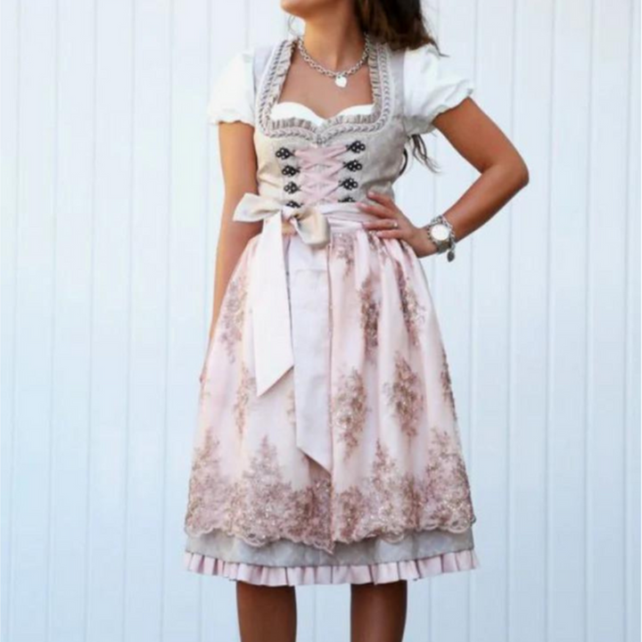 Robe Trachten Élégante pour Femmes | Robe Dirndl Midi