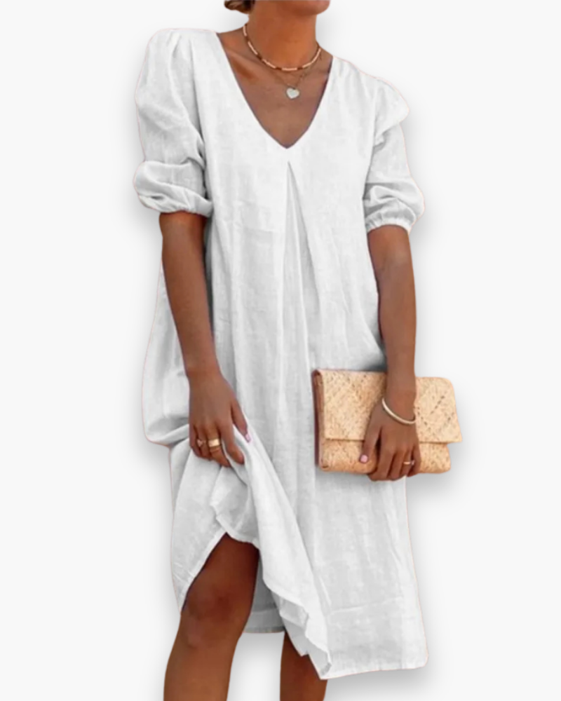 Robe Midi Élégante Décontractée pour Femmes | Robes d'Été