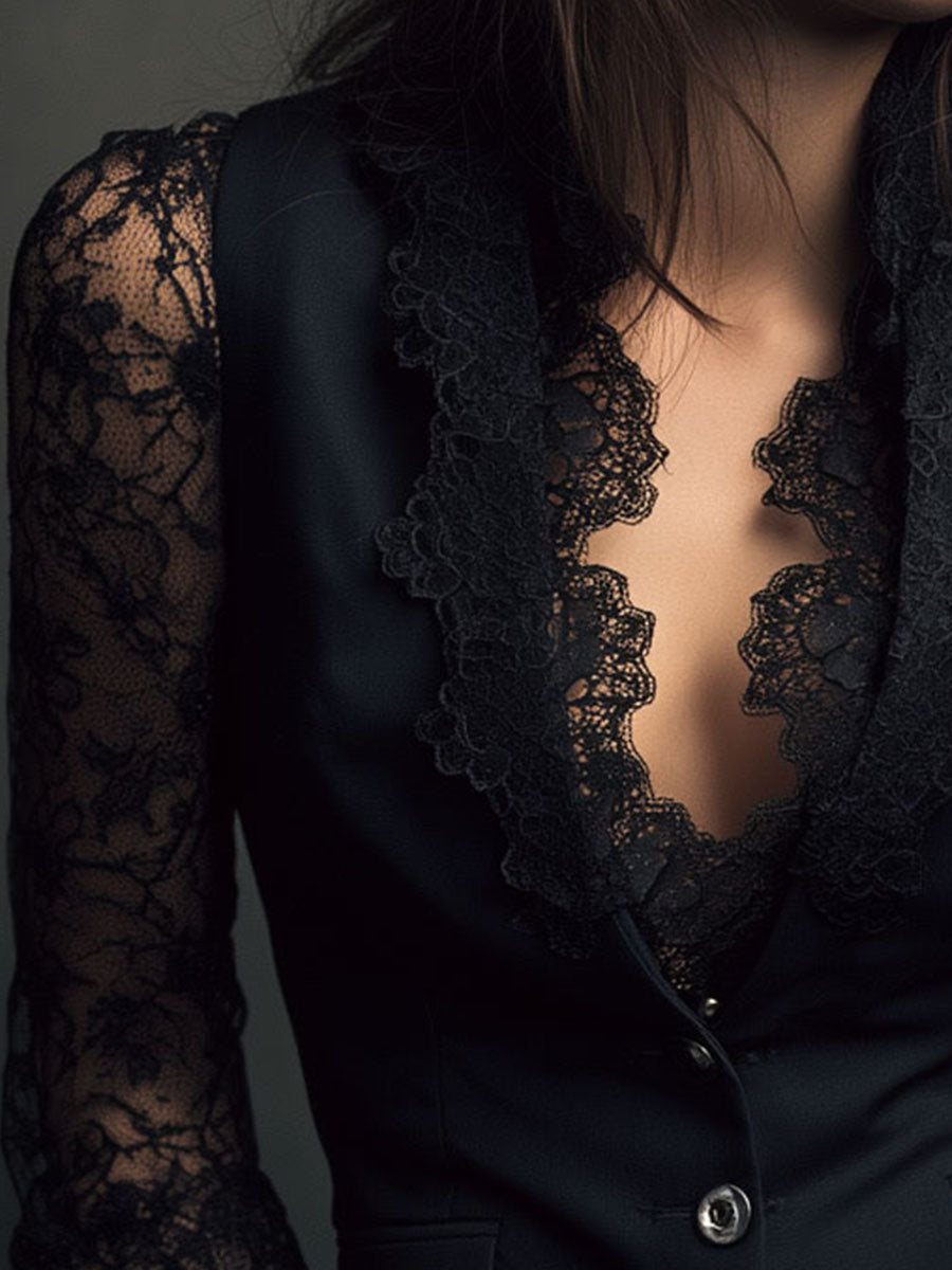 Felicia | Blouse en dentelle délicate au look moderne