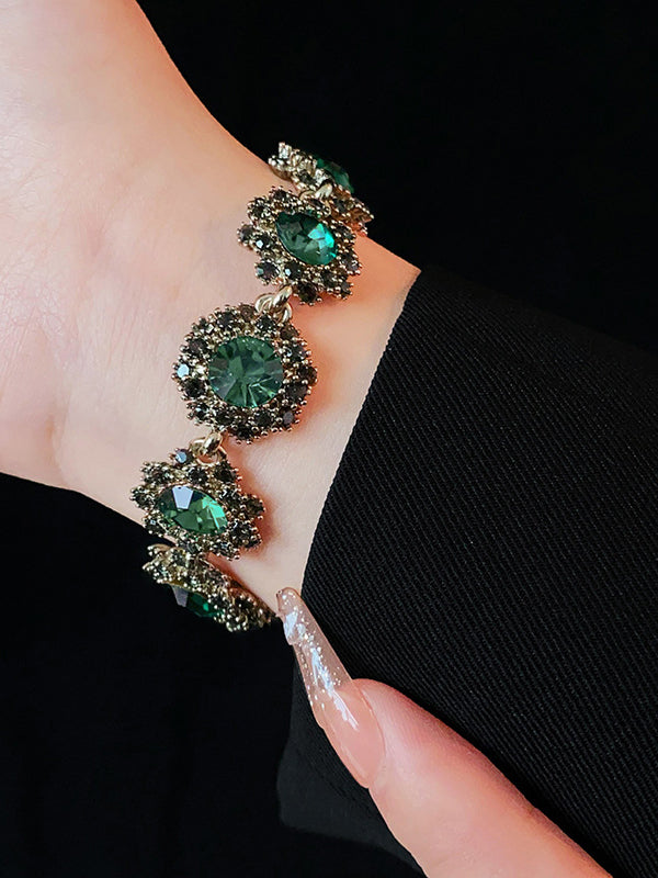 Bracelet géométrique à strass