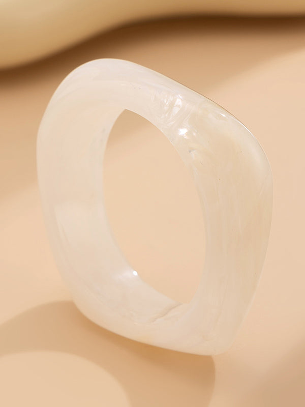 Bracelet géométrique à coupe irrégulière