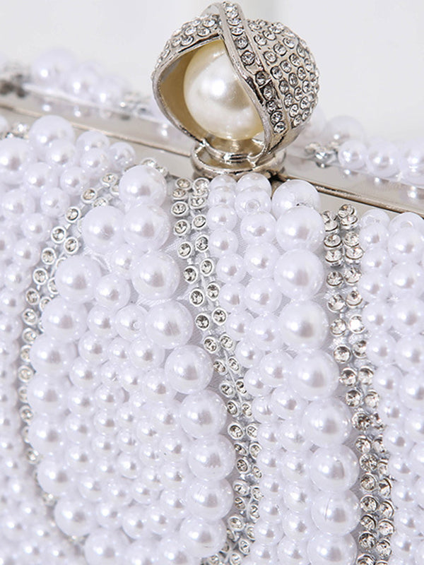 Sac à main géométrique à chaîne, à strass