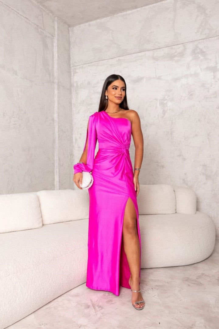 Jocelyn | Robe de soirée transparente à une épaule