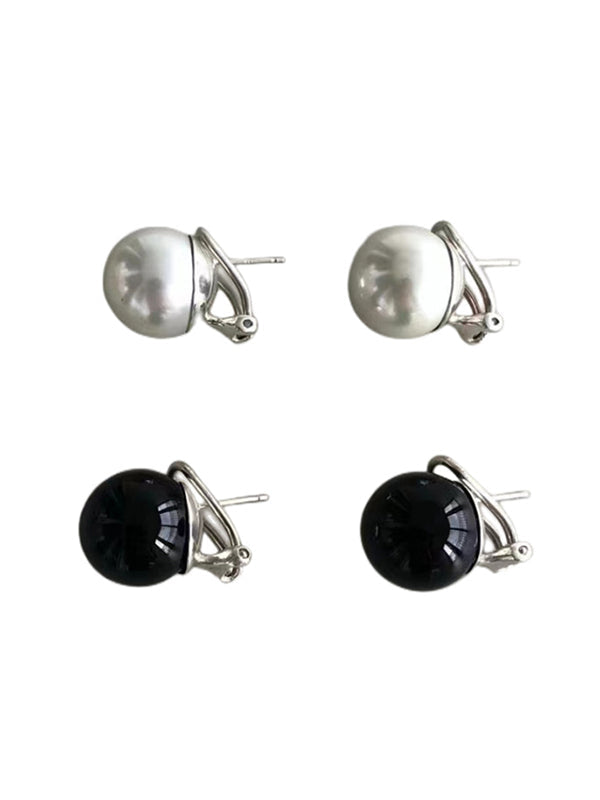 Accessoires de boucles d'oreilles en perles d'imitation géométriques
