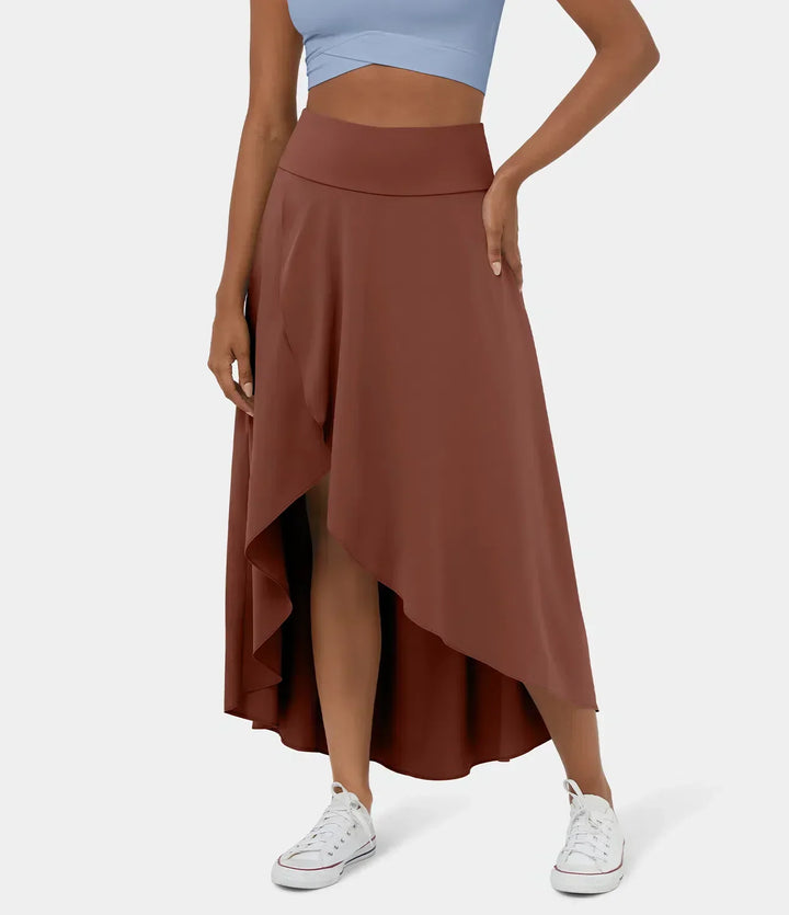Jupe maxi Natalia avec fente - Élégance stylée et confort.