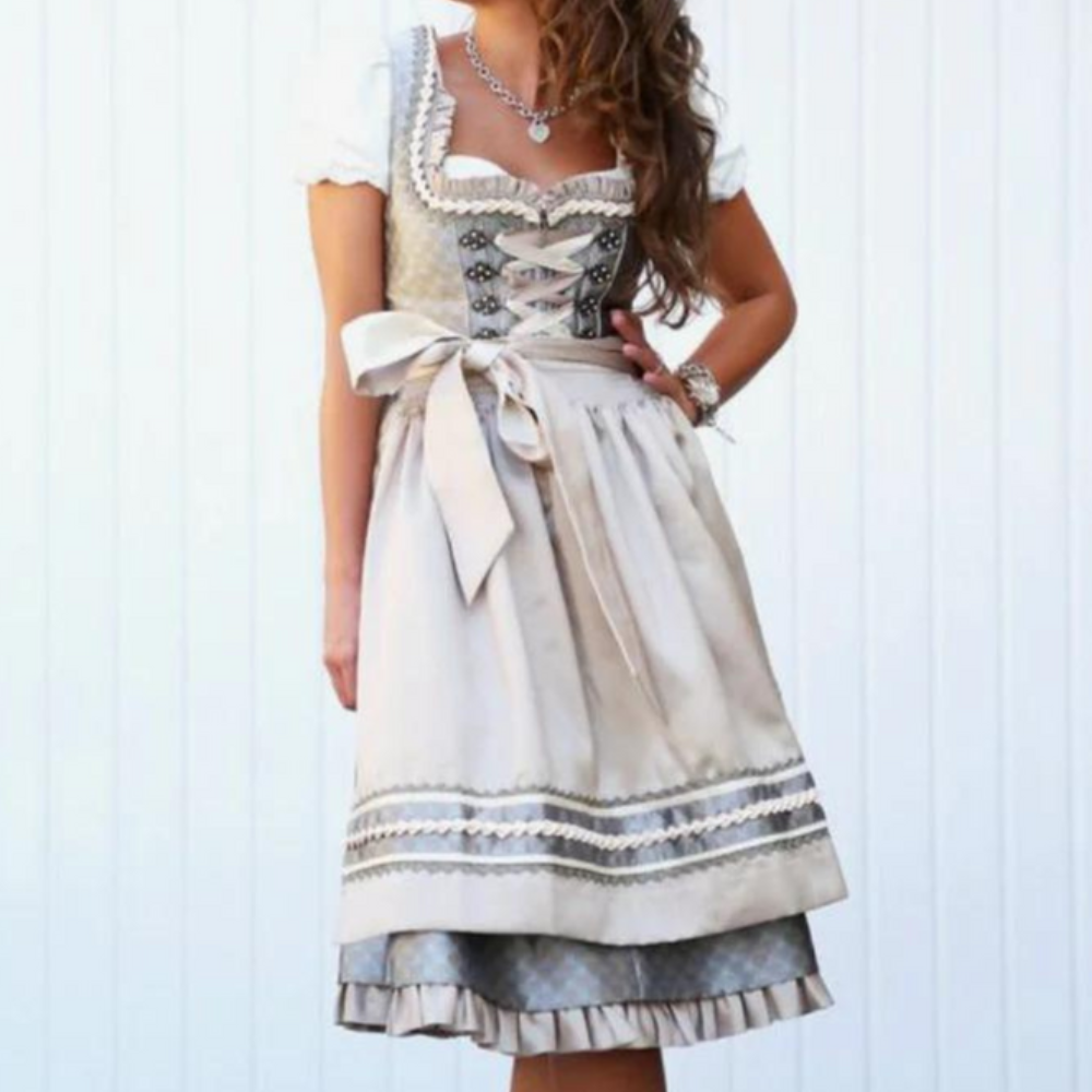 Robe Trachten Élégante pour Femmes | Robe Dirndl Midi