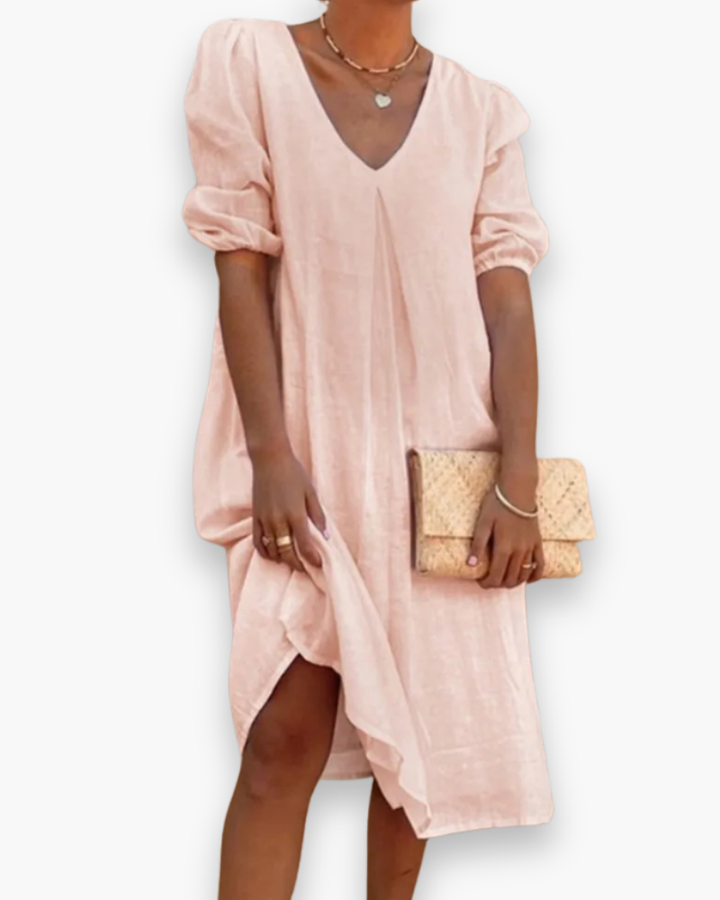 Robe Midi Élégante Décontractée pour Femmes | Robes d'Été