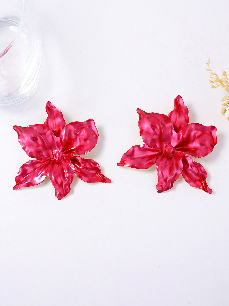 Boucles d'oreilles en forme de fleur
